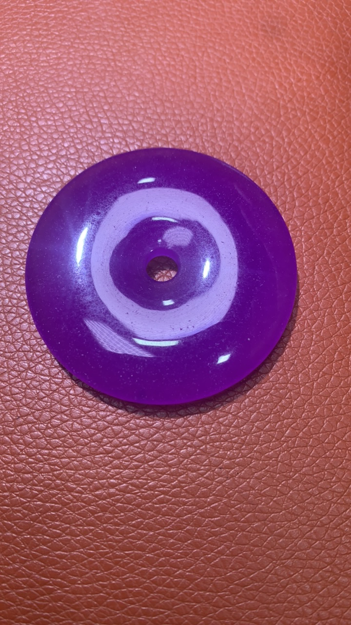 吊16  薰衣草紫平安扣吊坠