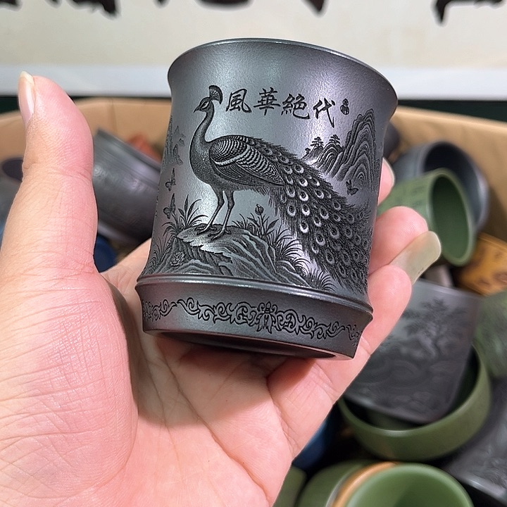 茶杯紫砂全手工紫砂主人杯