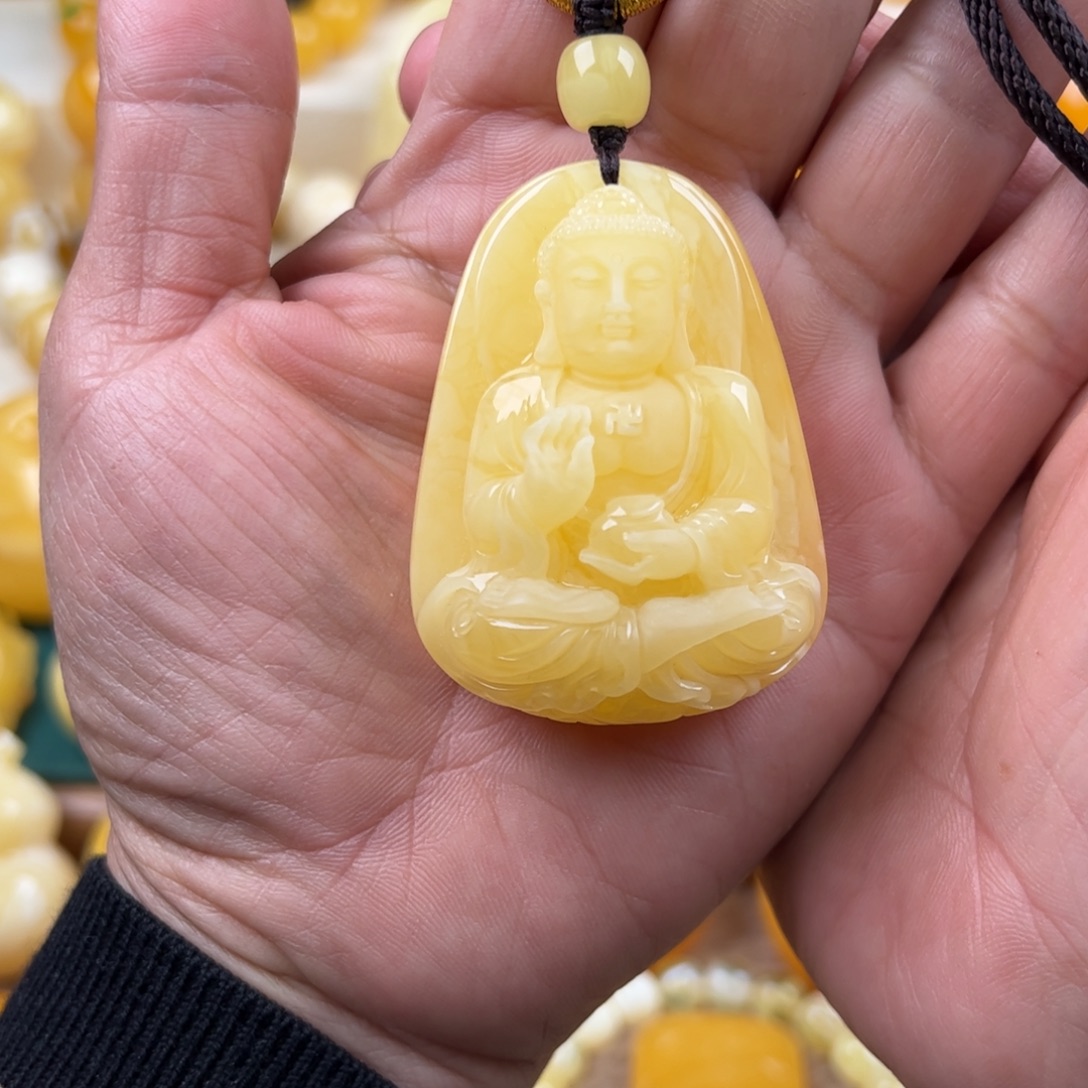 蜜蜡未镶嵌颈饰纯天然琥珀蜜蜡无优化