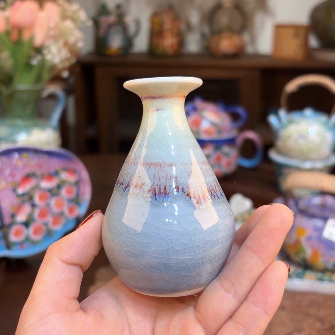 景德镇手绘高温釉下彩陶瓷茶具