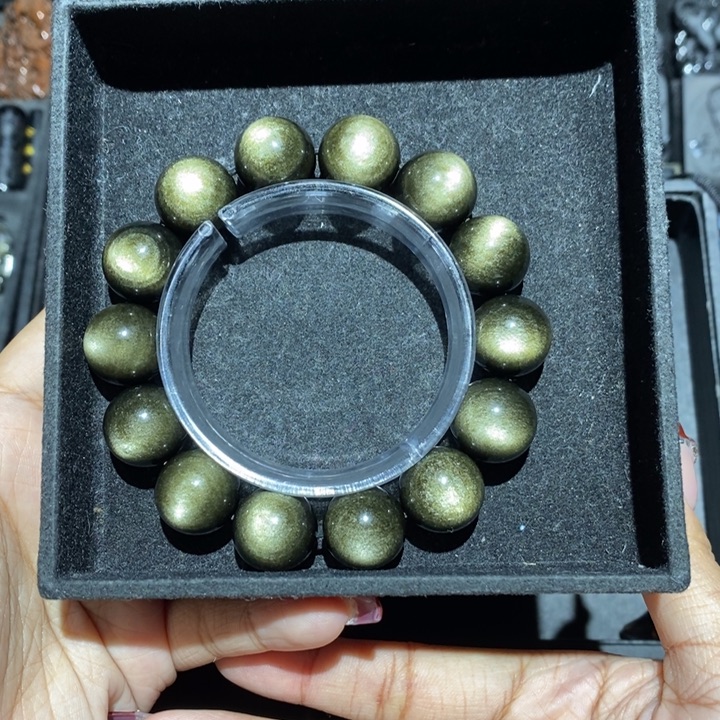 黑曜岩手链未镶嵌╭****?