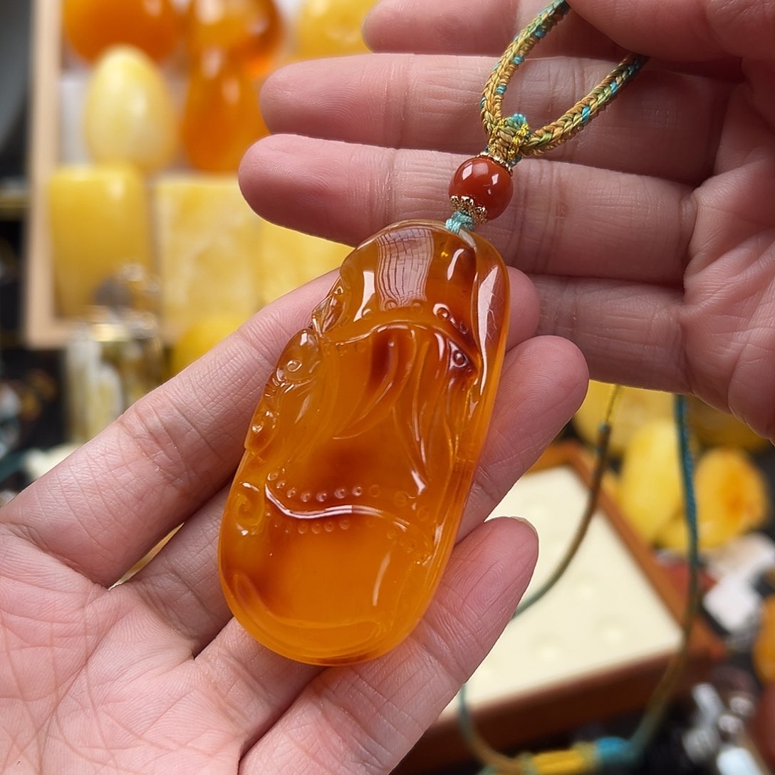 蜜蜡颈饰未镶嵌蜜蜡