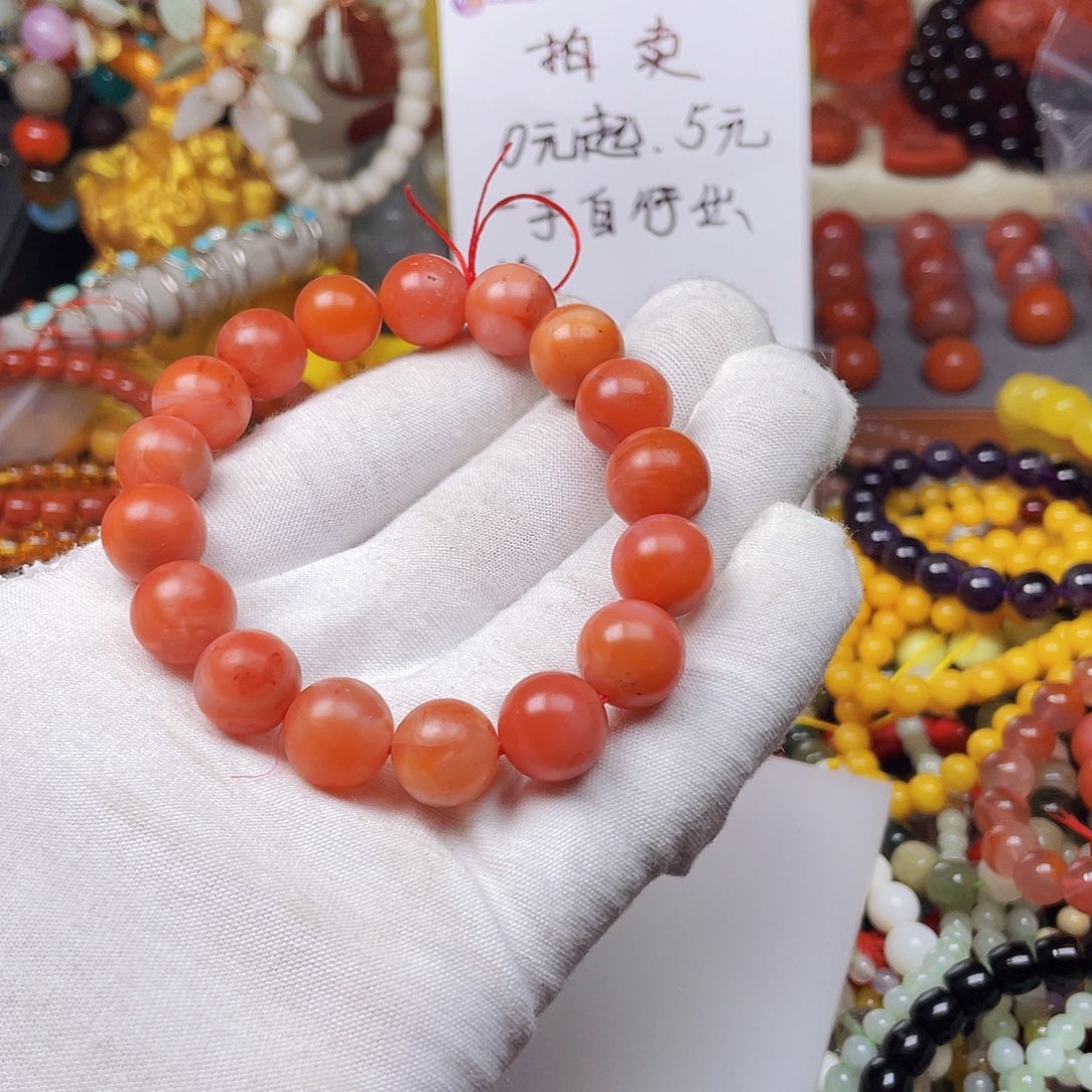 玛瑙/玉髓手链合金可*47649