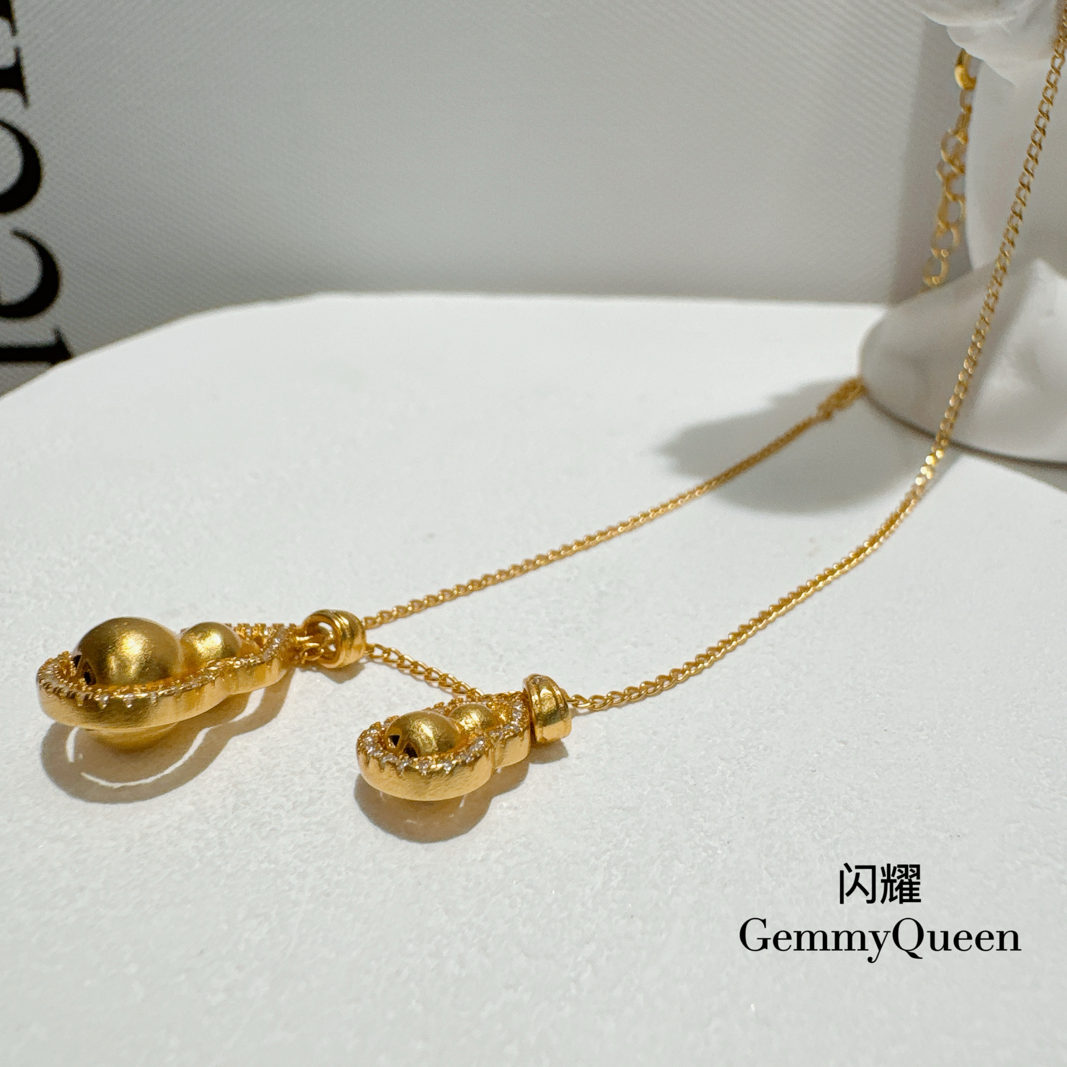 坠链均925银合成锆石 GemmyQueen高定项链GQ01424