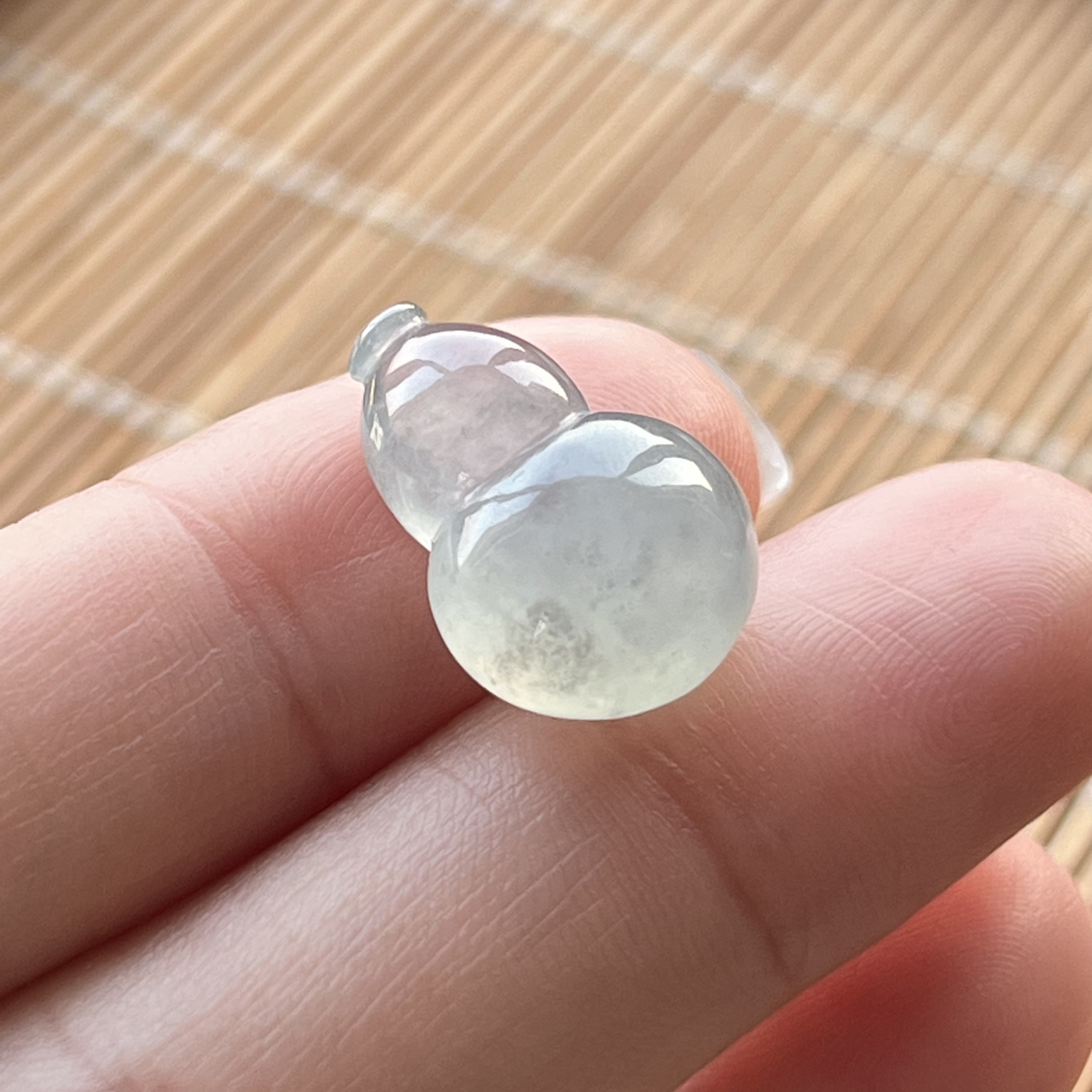 天然缅甸A货翡翠冰种葫芦吊坠特色冰乌鸡福禄挂件男女款镶嵌配件