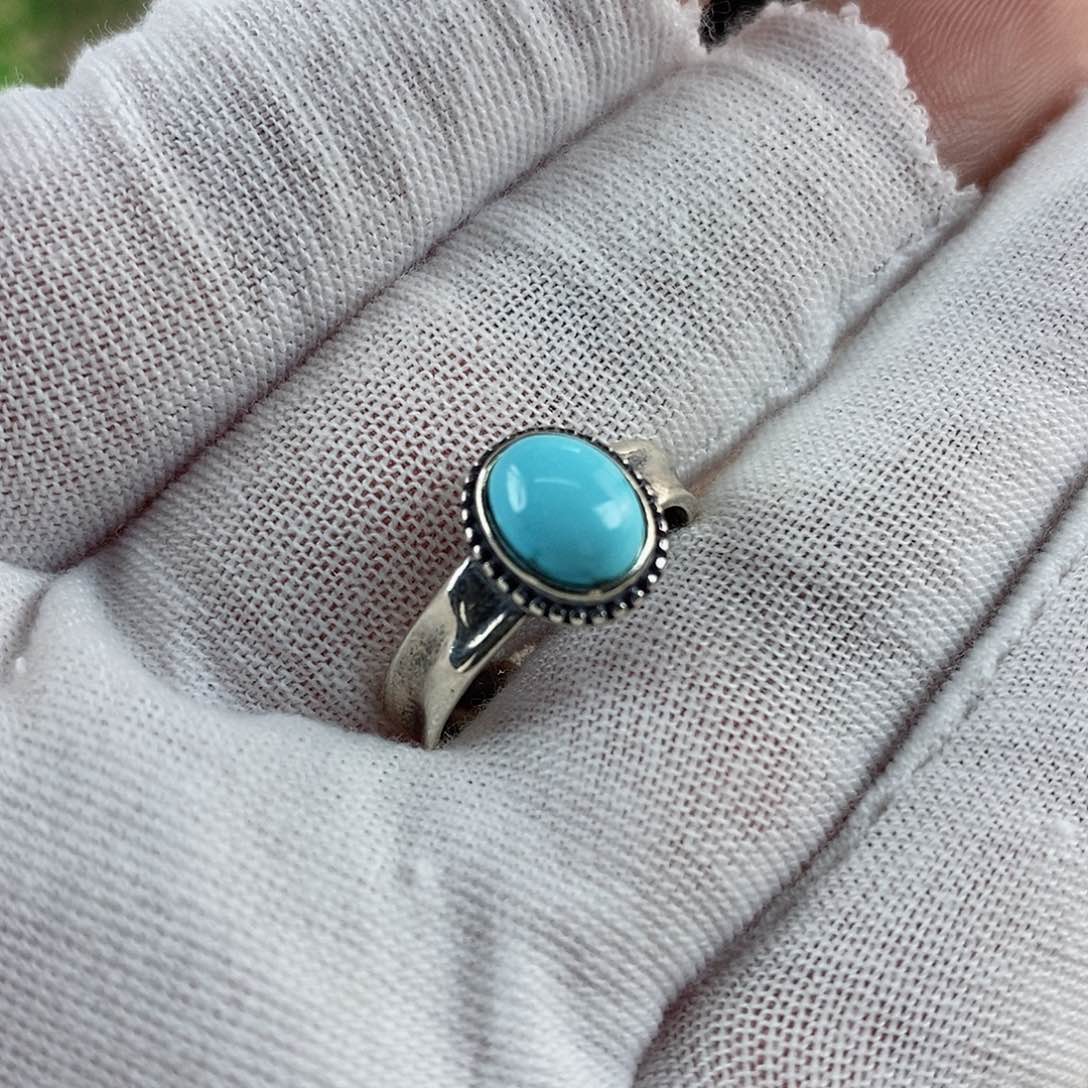 绿松石珠宝奇石银S925镶嵌