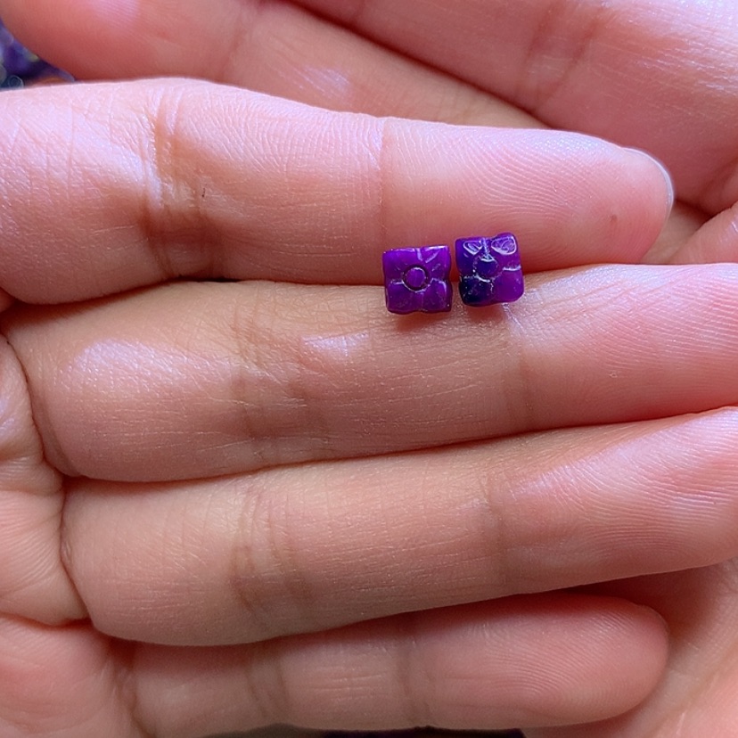 【闪购商品】苏纪石（舒俱来）耳钉银S925镶嵌