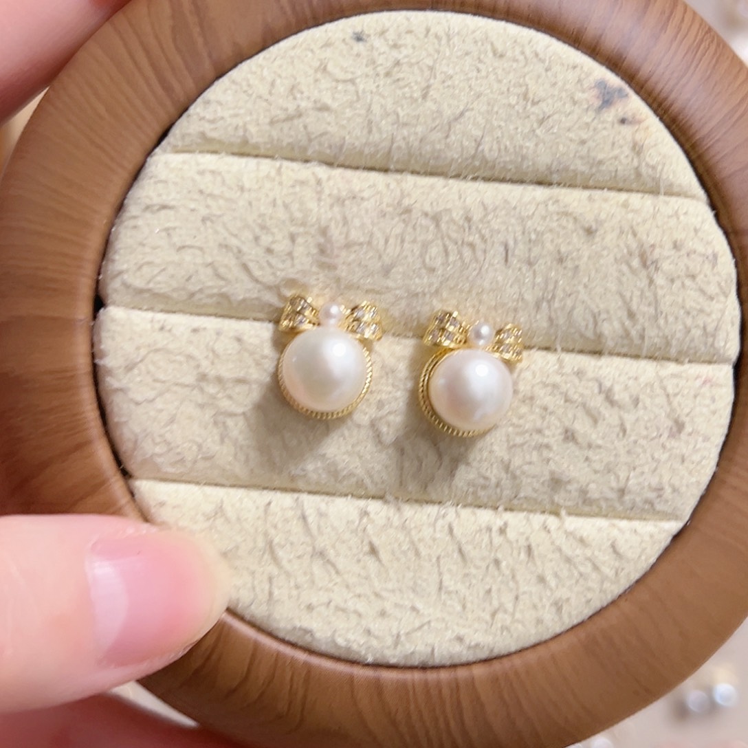 原创手作淡水珍珠银S925镶嵌