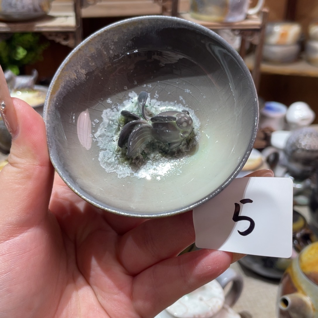 高白精品小鱼杯70c