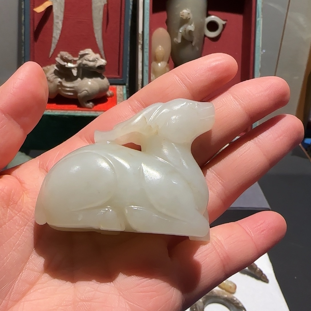 和田玉未镶嵌挂件