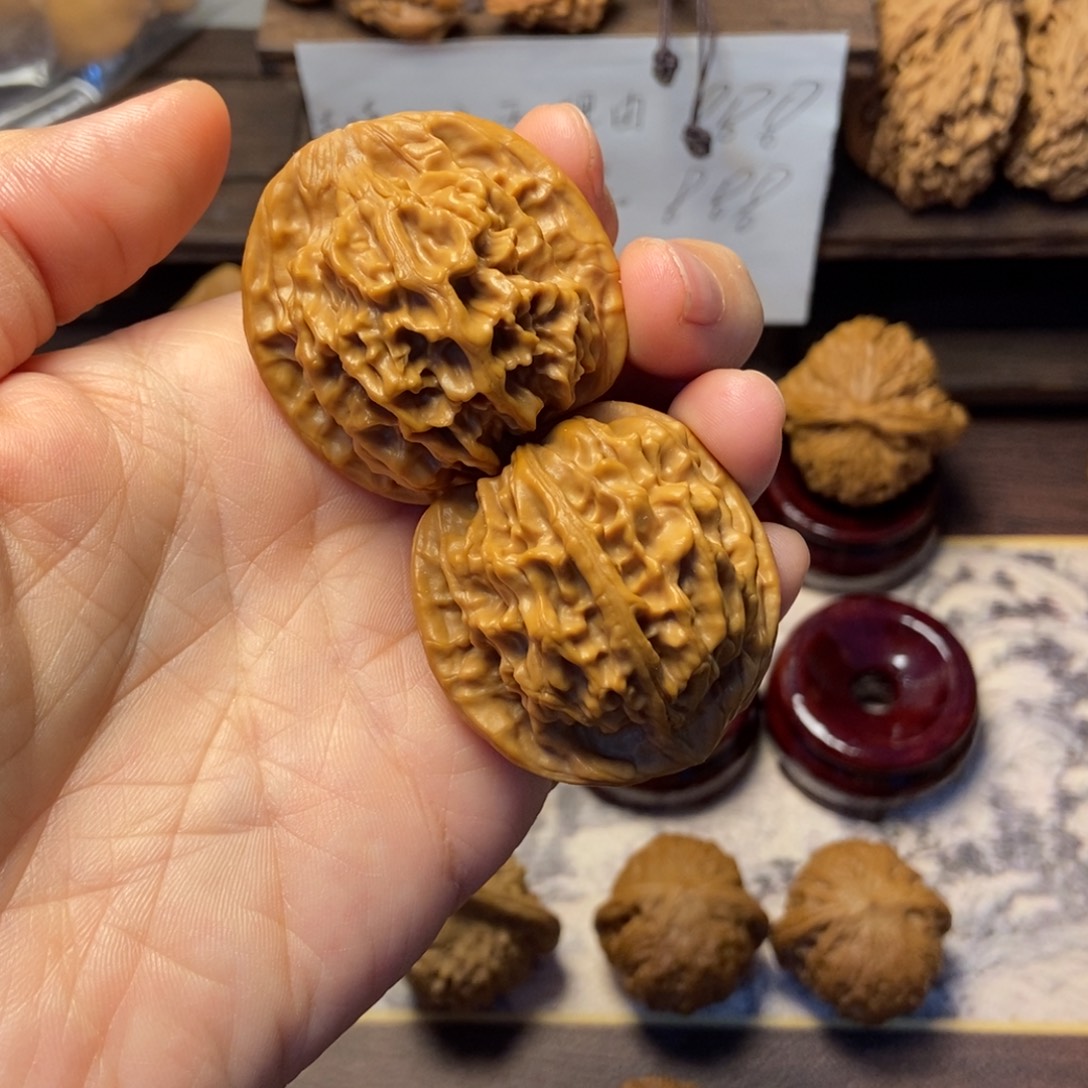 文玩核桃把件天地狮子头41