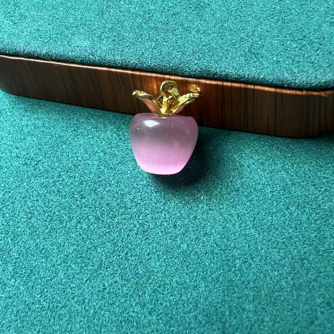  主播推荐 A1006粉苹果猫眼吊坠