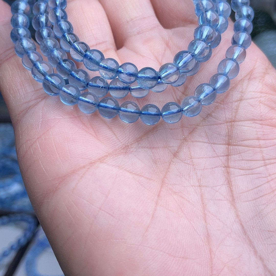 ****子非金属海蓝圣玛利亚色三圈