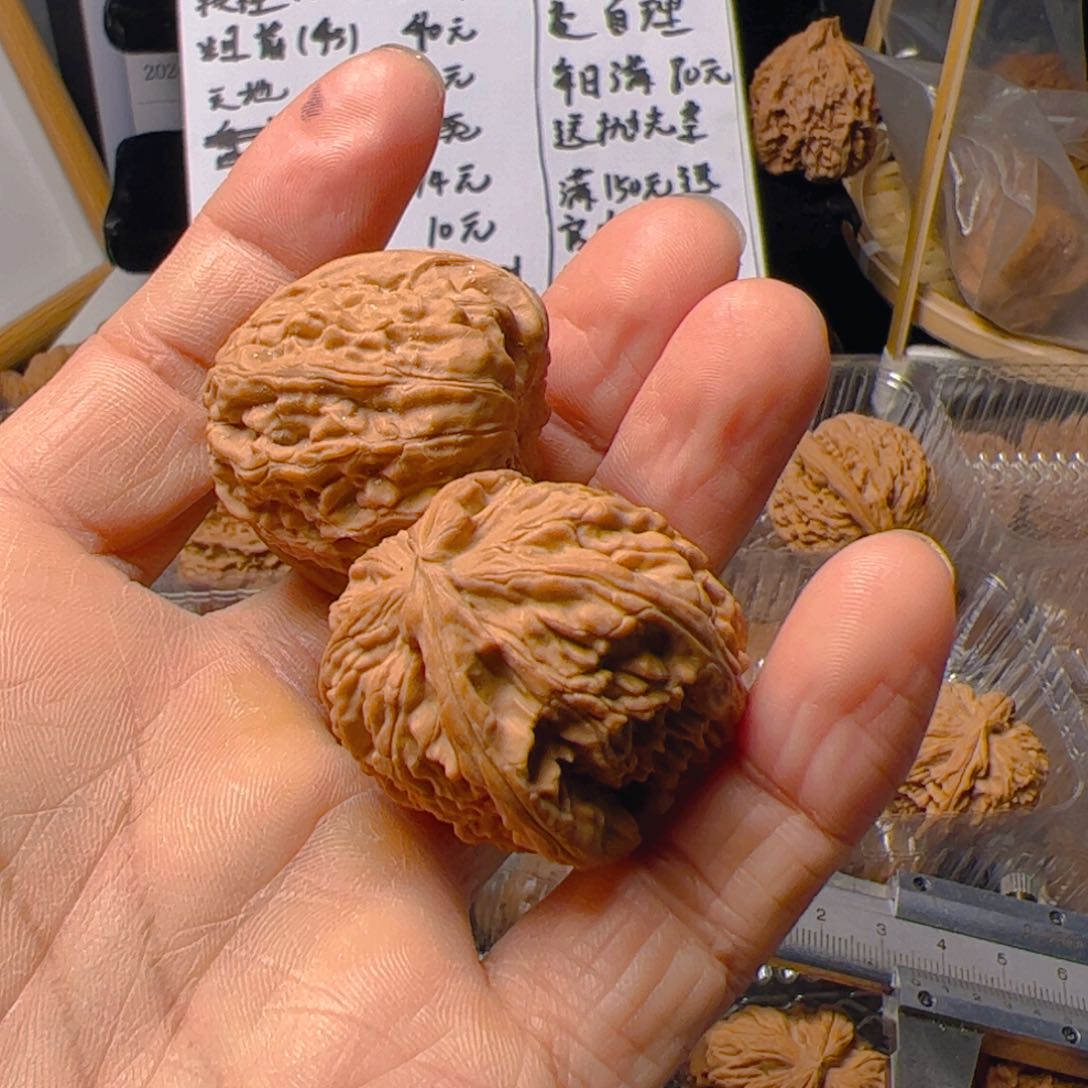 把件文玩核桃化****子白狮子34