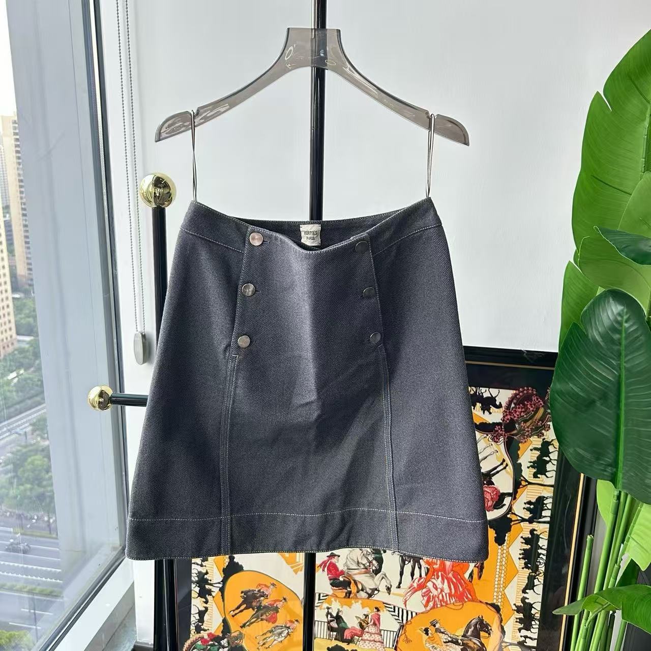 99新 Hermes/爱马仕 Hermes爱马仕 短裙 38码