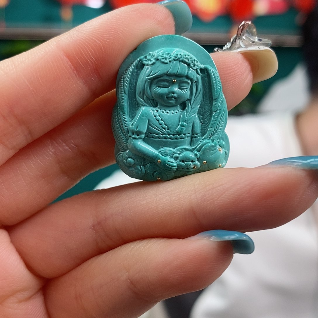 绿松石珠宝奇石未镶嵌