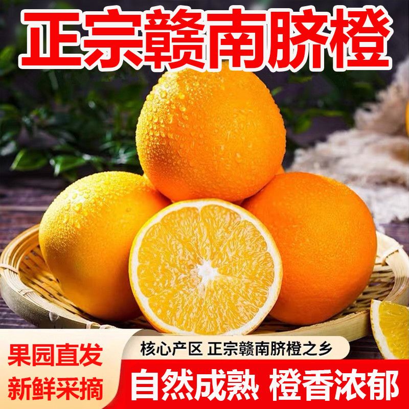 【明天到】正宗江西赣南脐橙地标授权赣南专用彩箱现摘现发甜脐橙QH11/30江西省
