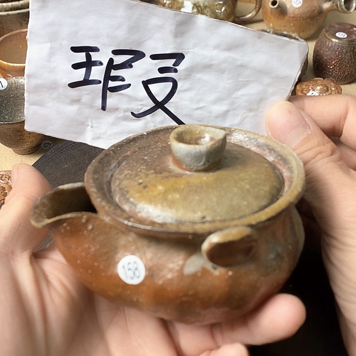 杯手工粗陶、柴烧茶器