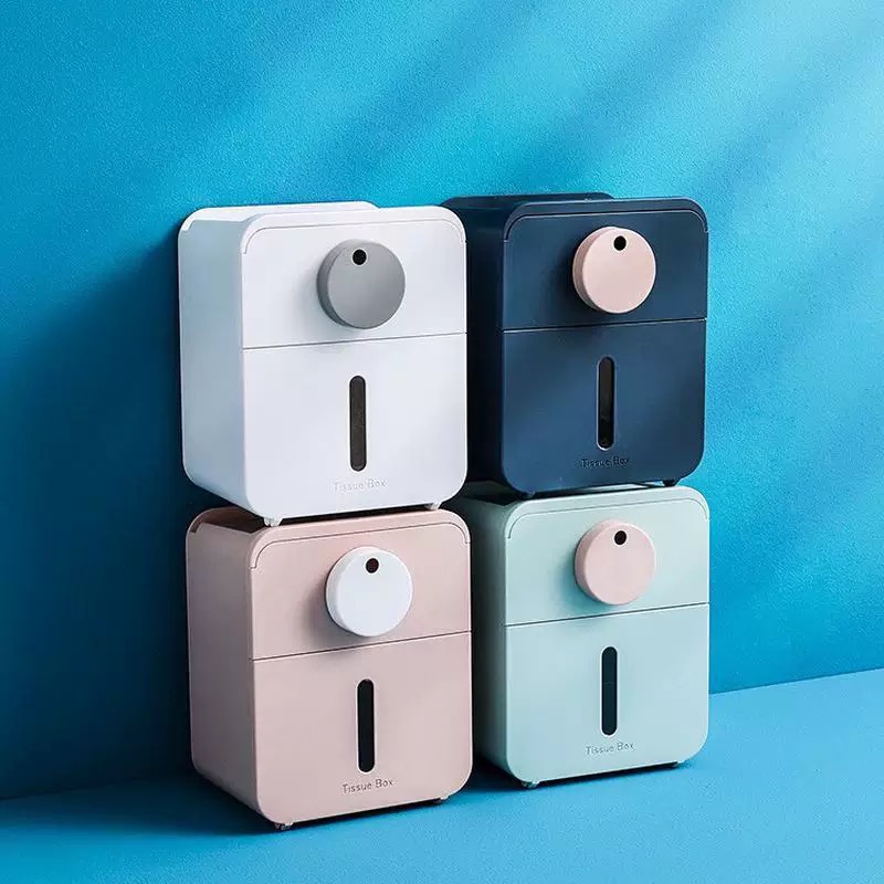 轻奢壁挂纸巾盒ABS料颜色随机(不要粉色可备注)