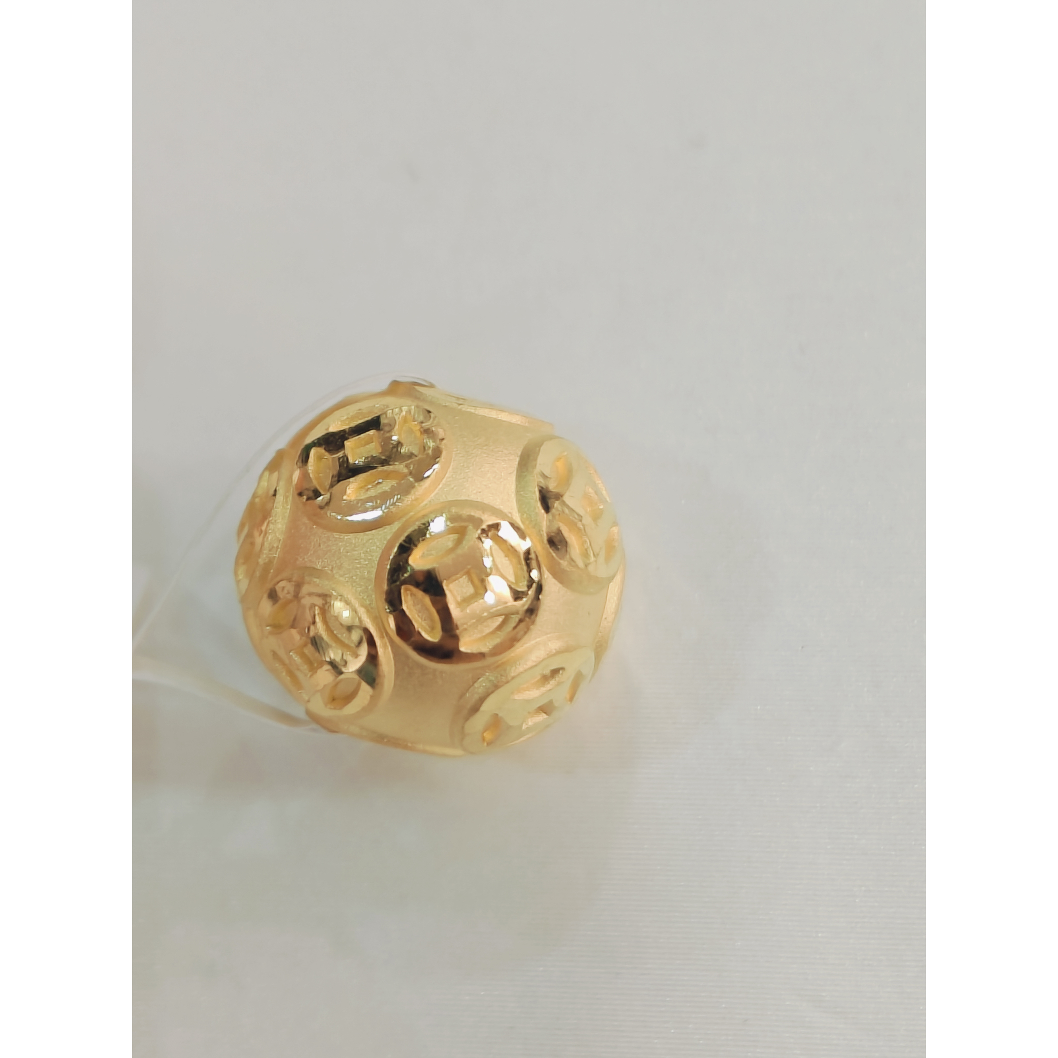 【夏夏专享】足金999饰品 铜钱珠吊坠 1.09 GP