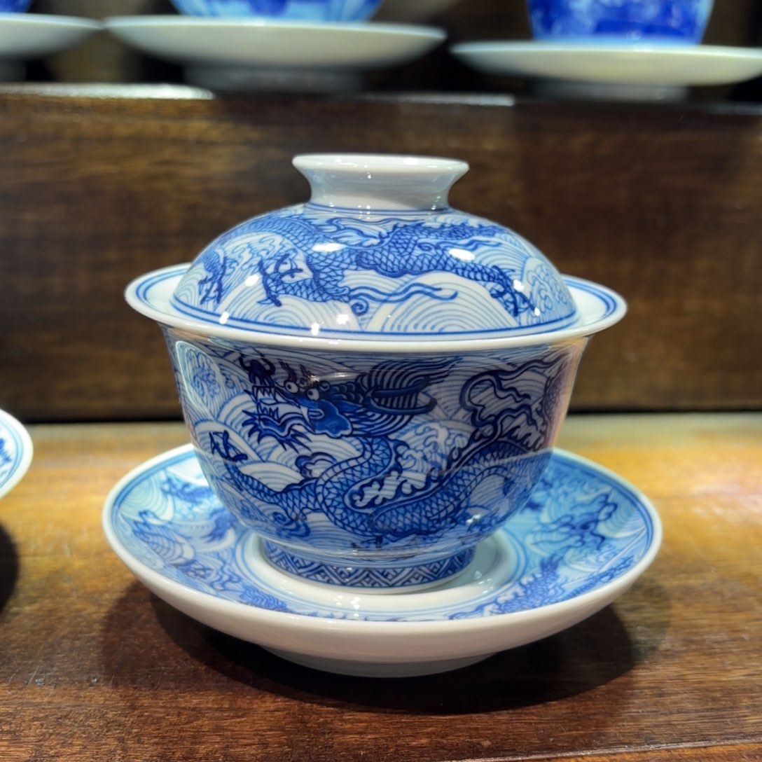 瓷片手工手绘陶瓷茶具