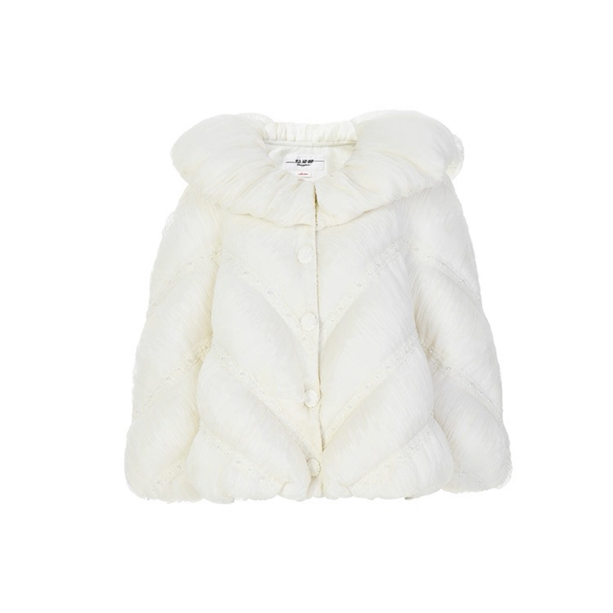 LeFame/拉飞姆冬季欧根纱空气感廓形云朵羽绒服LF24D21DC292