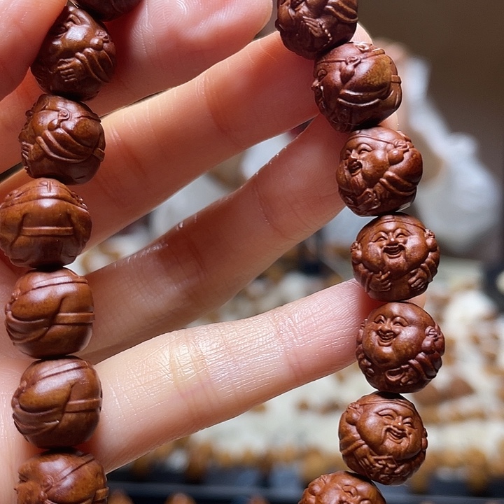 橄榄核手串/手链龙纹桃核 财迷