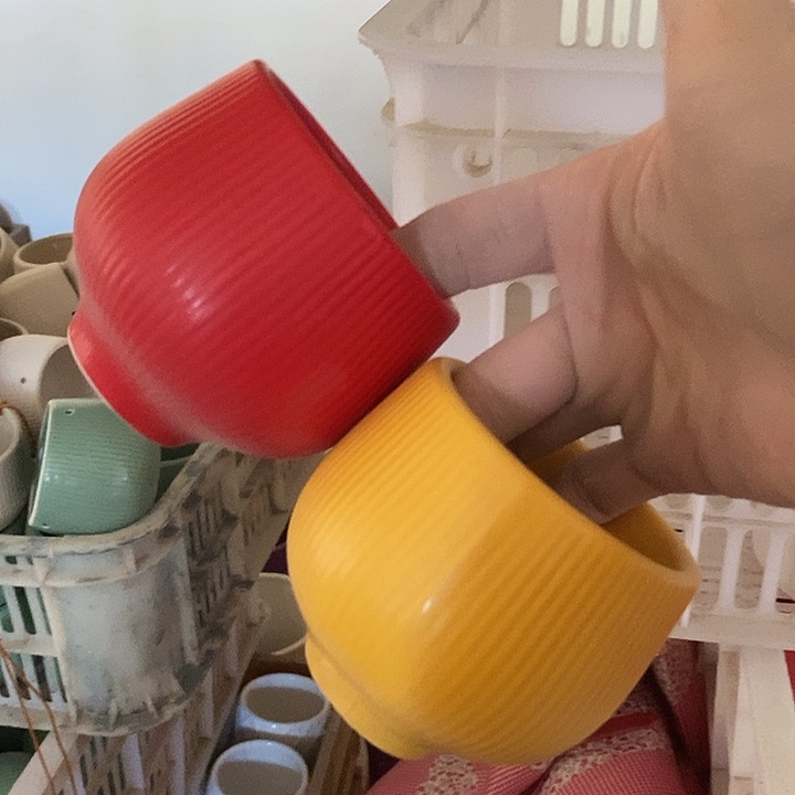 陶盆有孔 瑕疵针孔漏釉介意勿拍外高 4外口7