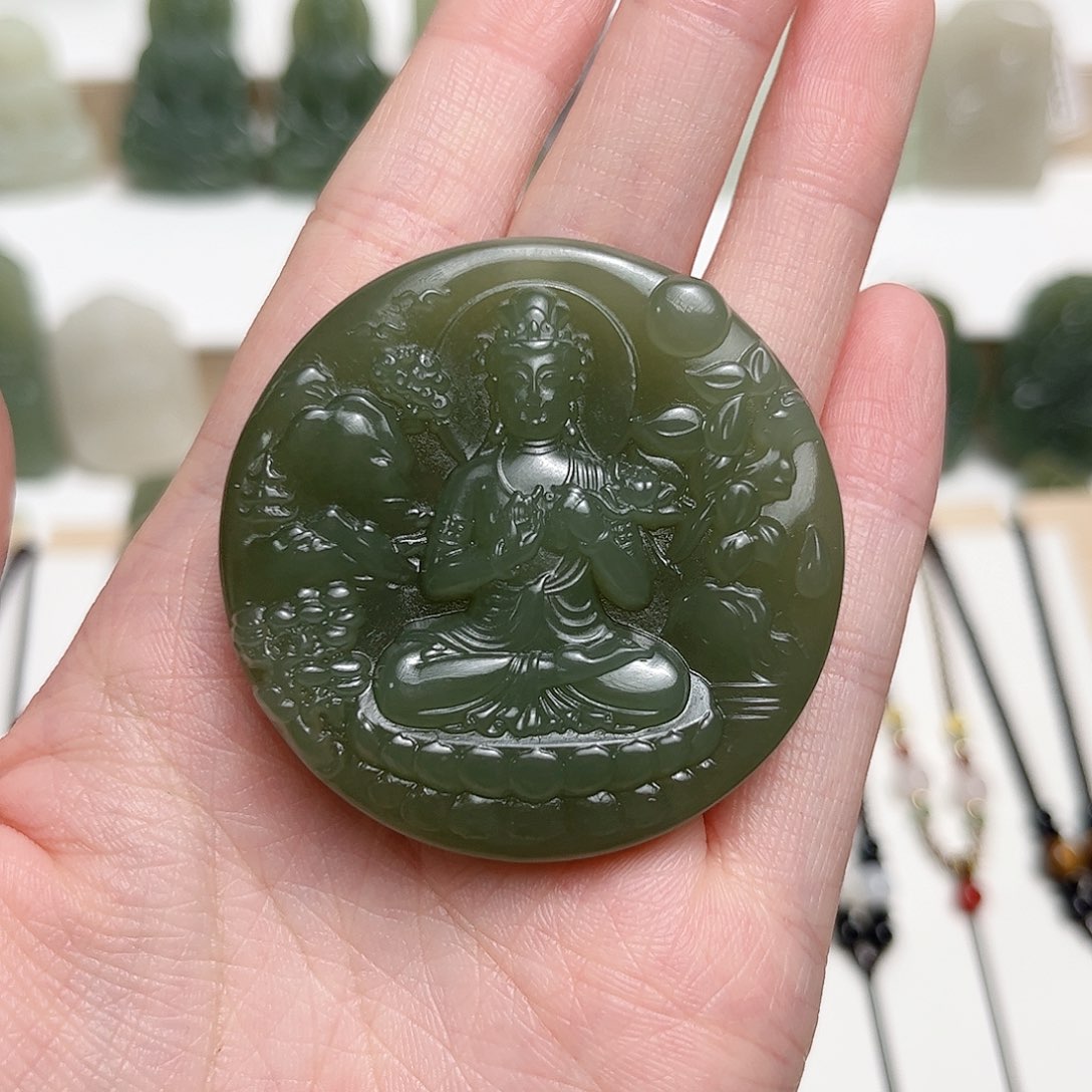 和田玉颈饰未镶嵌幸*