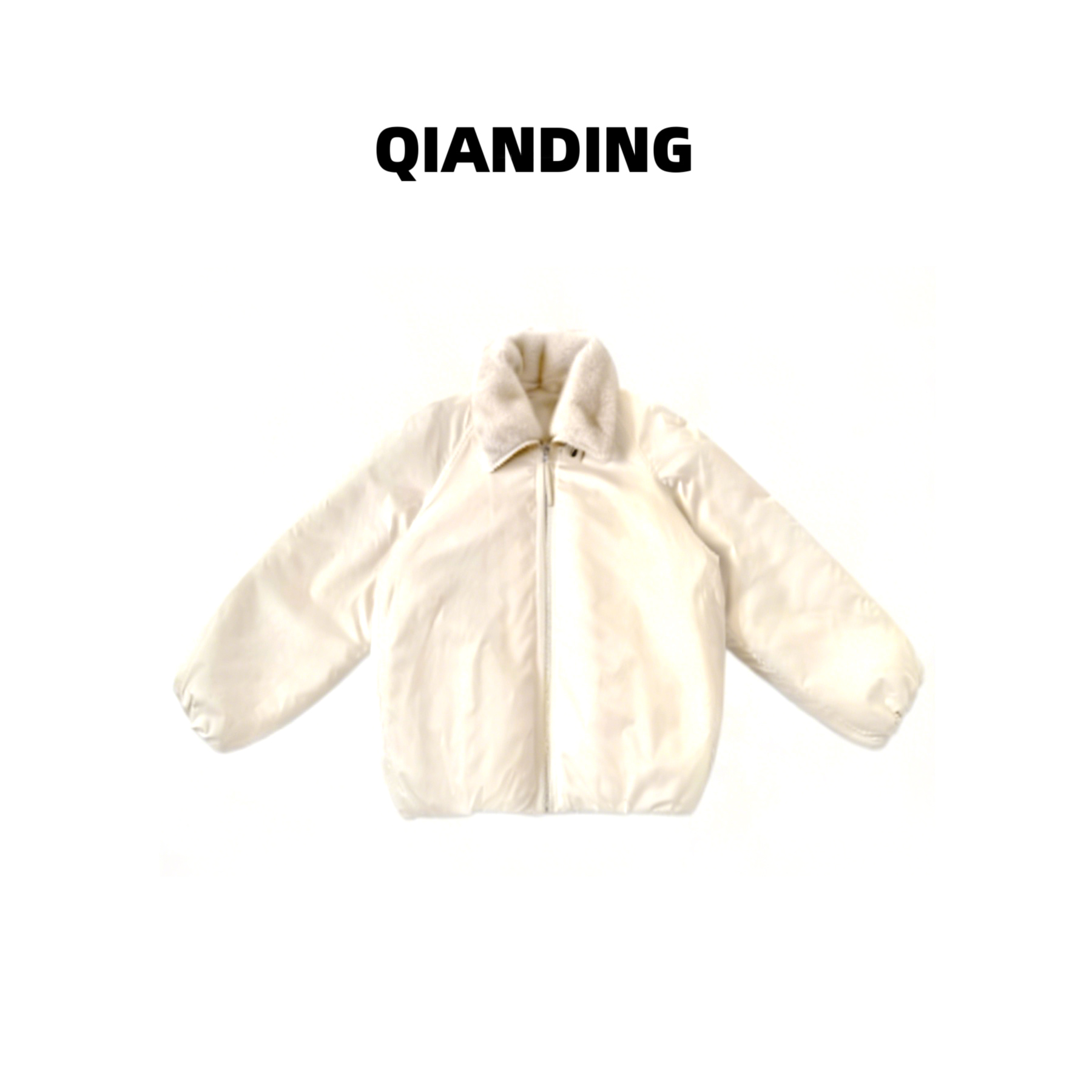 【QIANDING】“御寒双面穿”立领拉链外套 254524