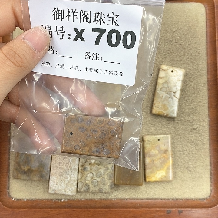 硅化珊瑚（珊瑚玉）颈饰未镶嵌用****2