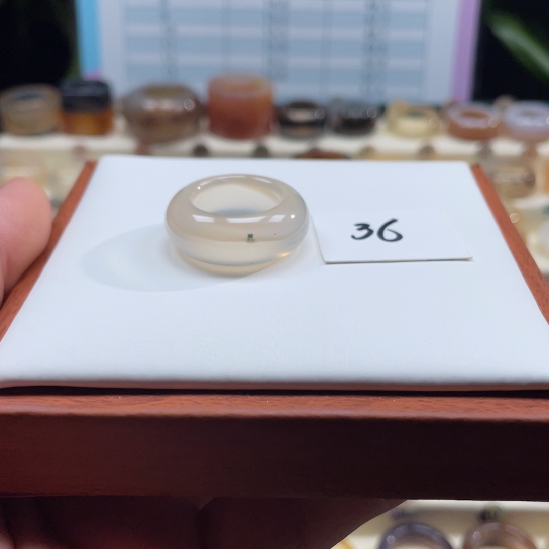 玛瑙/玉髓未镶嵌戒指Z16.2港12