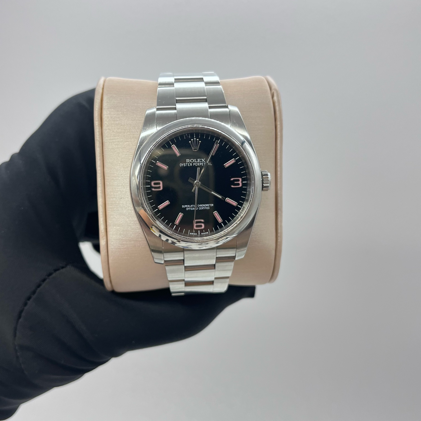 99新 Rolex/劳力士 蚝式恒动/36mm/116000黑盘钢带自动机械男手表