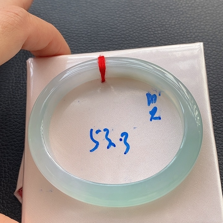 翡翠手镯未镶嵌6冰胶蓝贵妃6