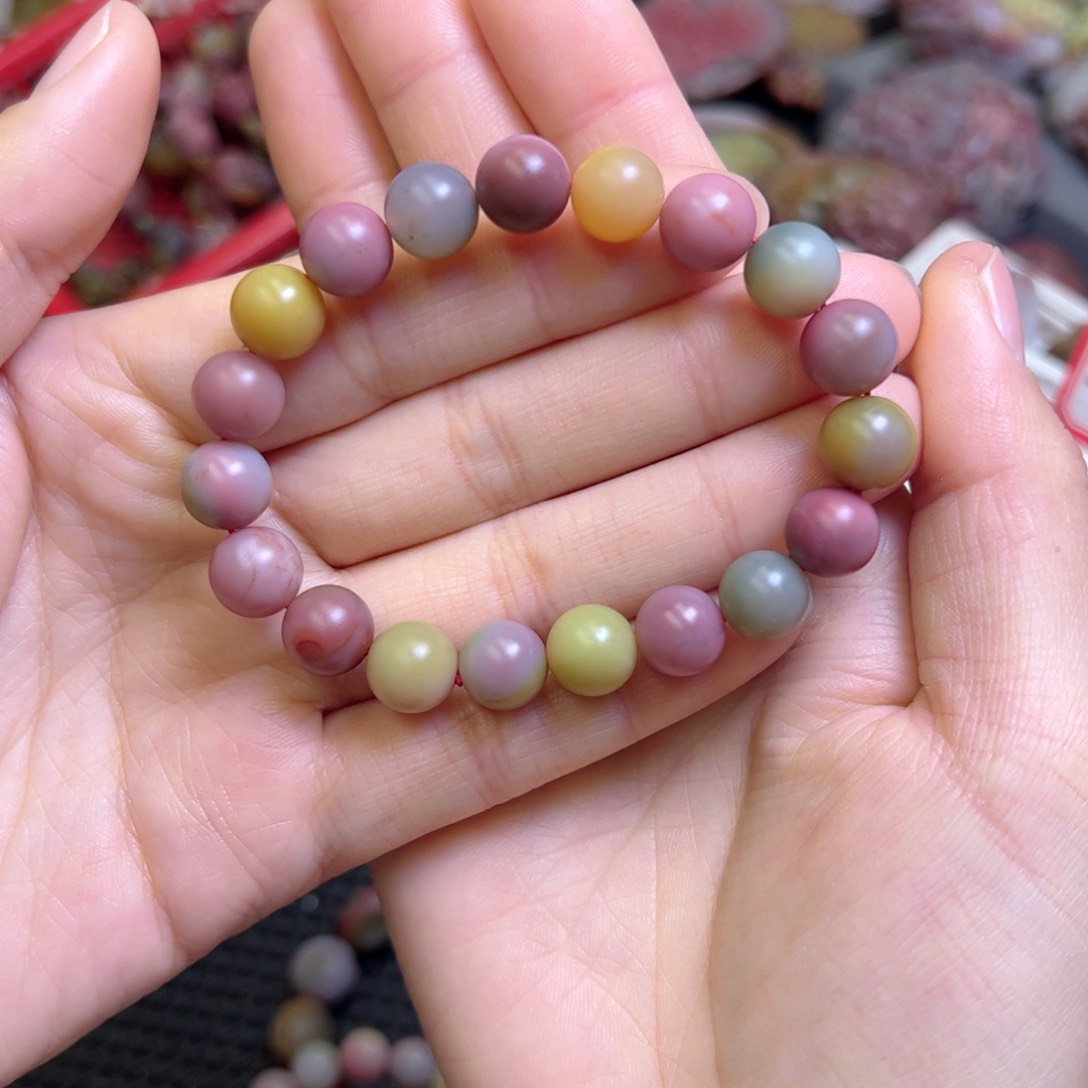 玛瑙/玉髓手串未镶嵌蛋***孩手串