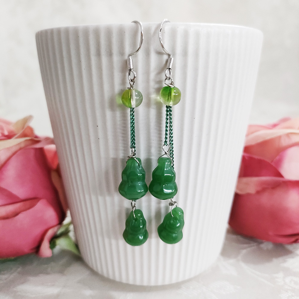 铜合金耳饰 民族风复古气质吊坠耳环2201