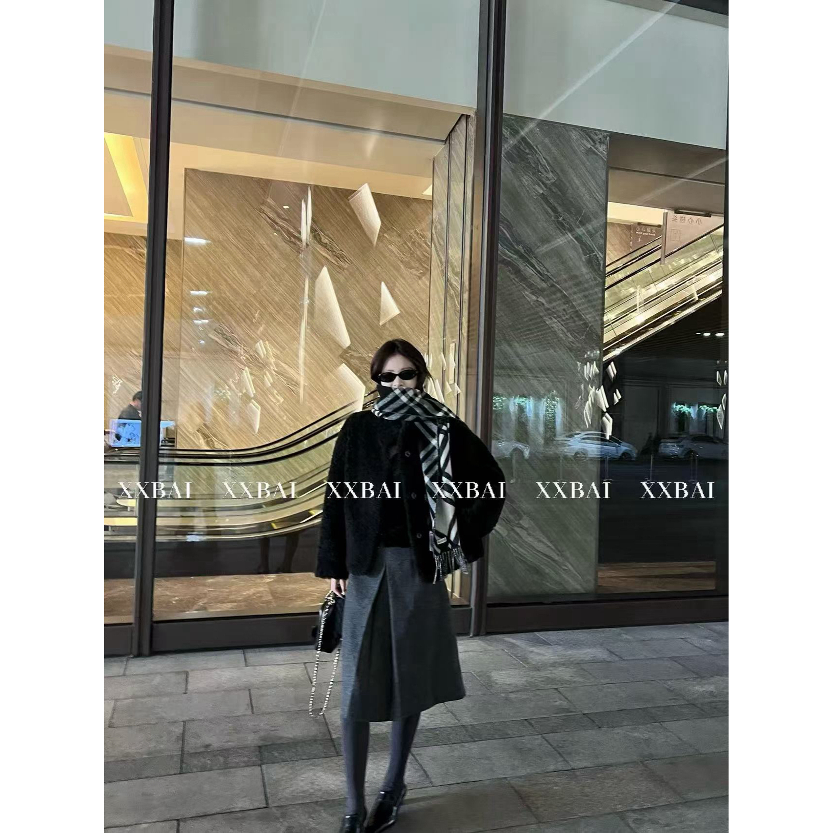 冬季新款韩版时尚慵懒风中长款半身裙