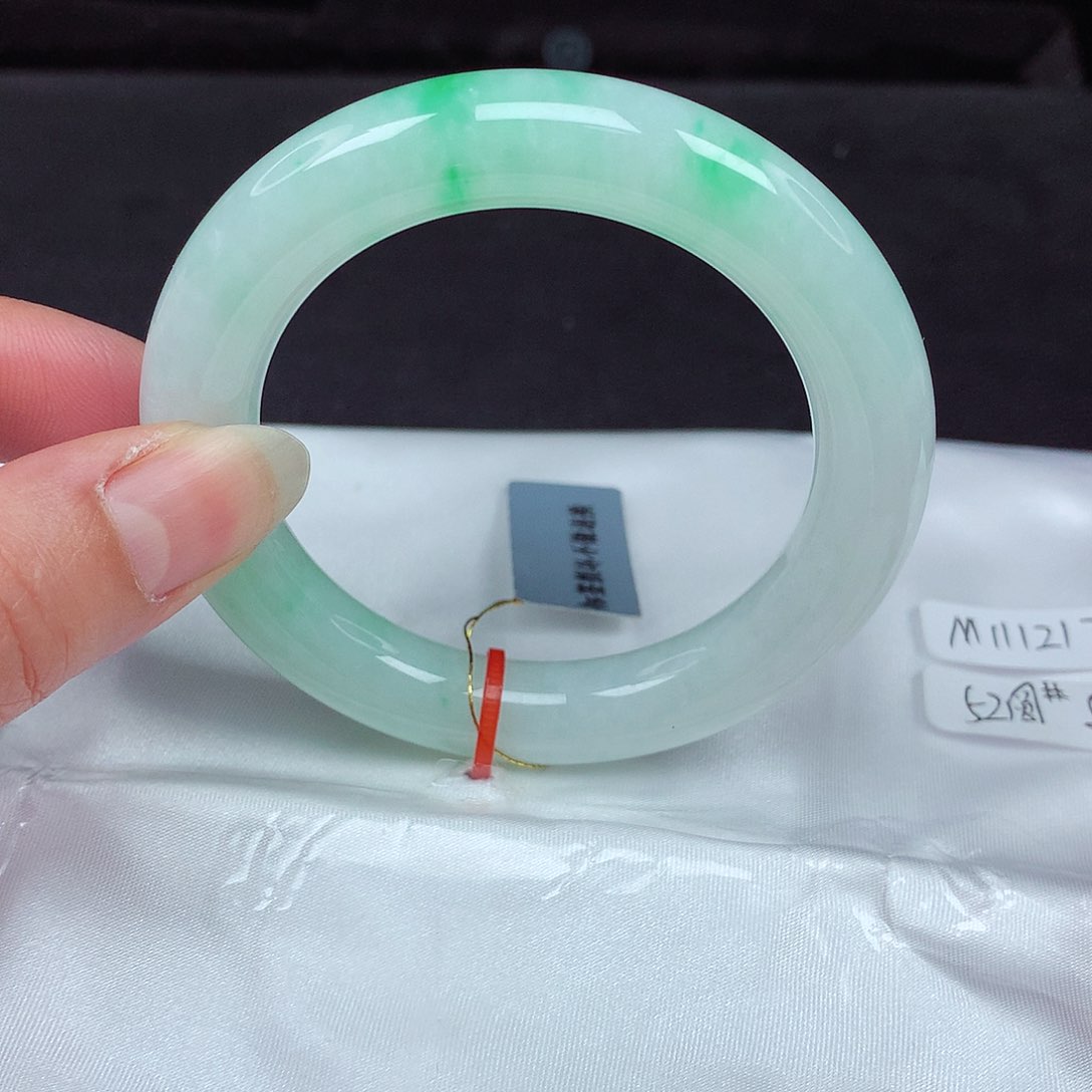 未镶嵌手镯翡翠52小胖圆217