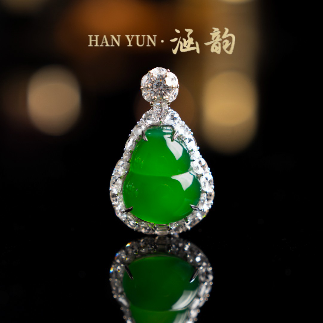 吊坠925银合成锆石  【涵韵】大葫芦吊坠 高贵大气百搭精品辣色