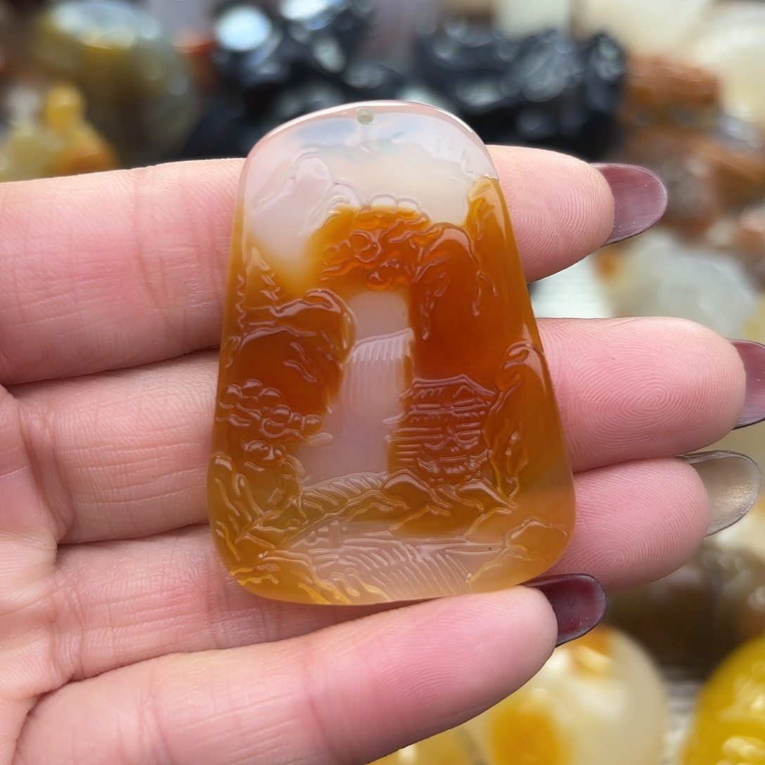 玛瑙/玉髓挂件未镶嵌