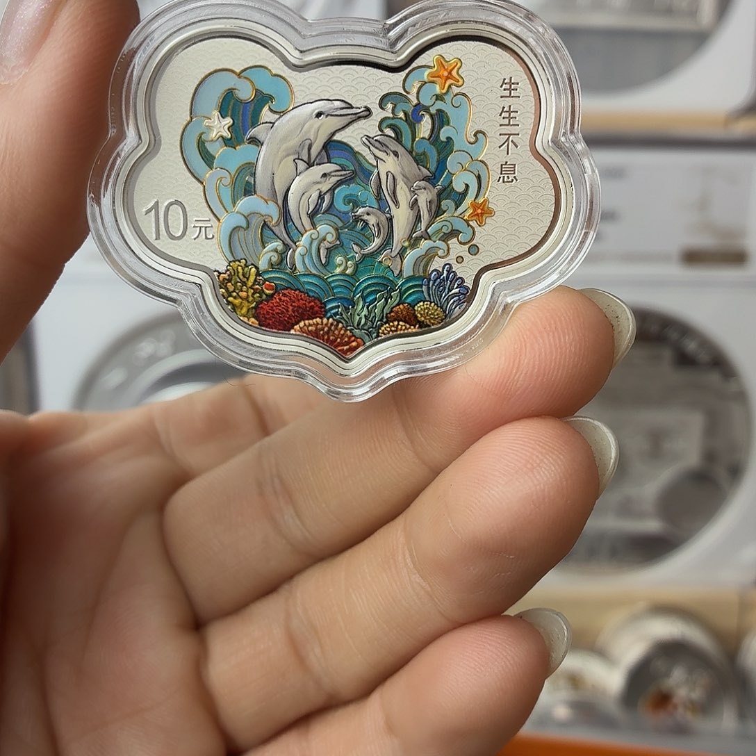 纯银生生不息银币30克带盒证