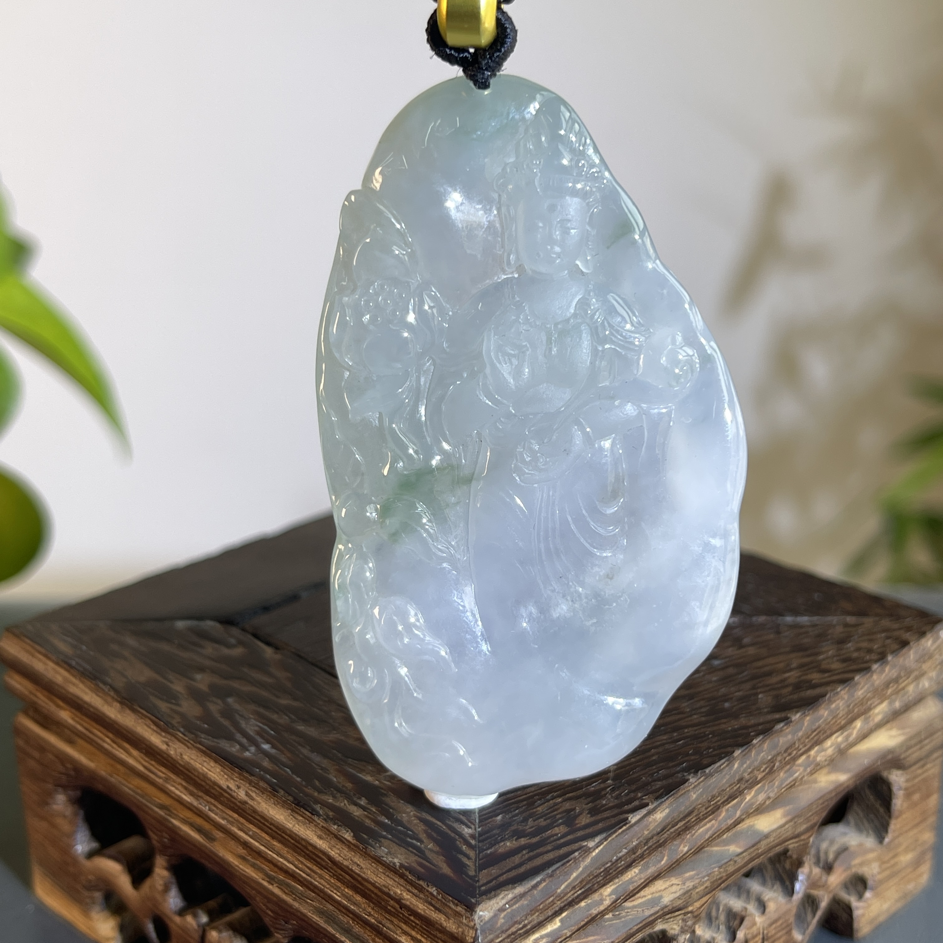 JTA25-123 天然缅甸翡翠A货 观音