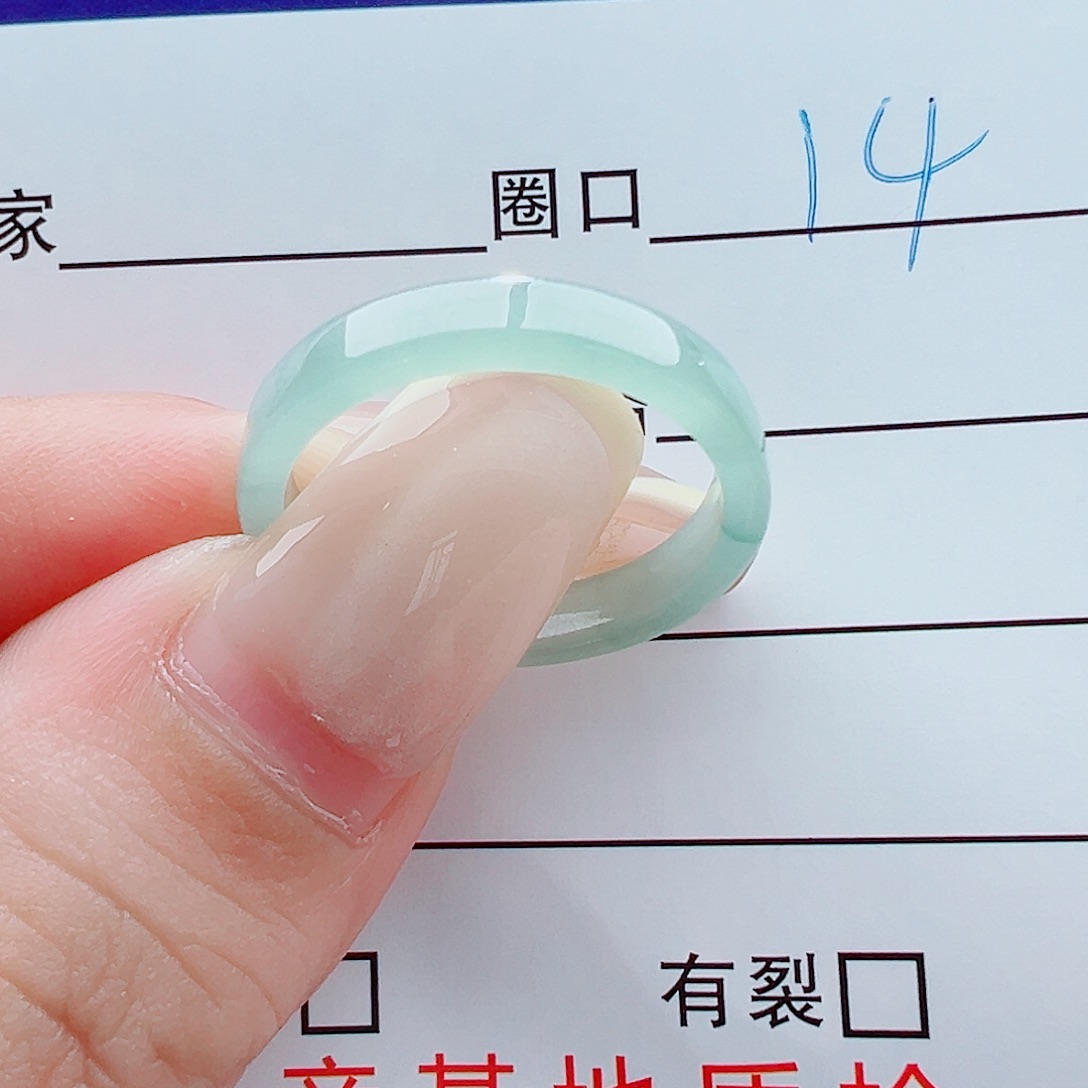 未镶嵌戒指翡翠戒圈