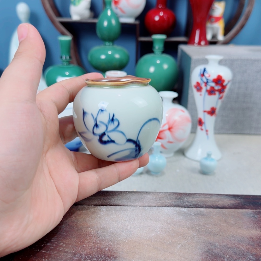 陶瓷手工小花器摆件