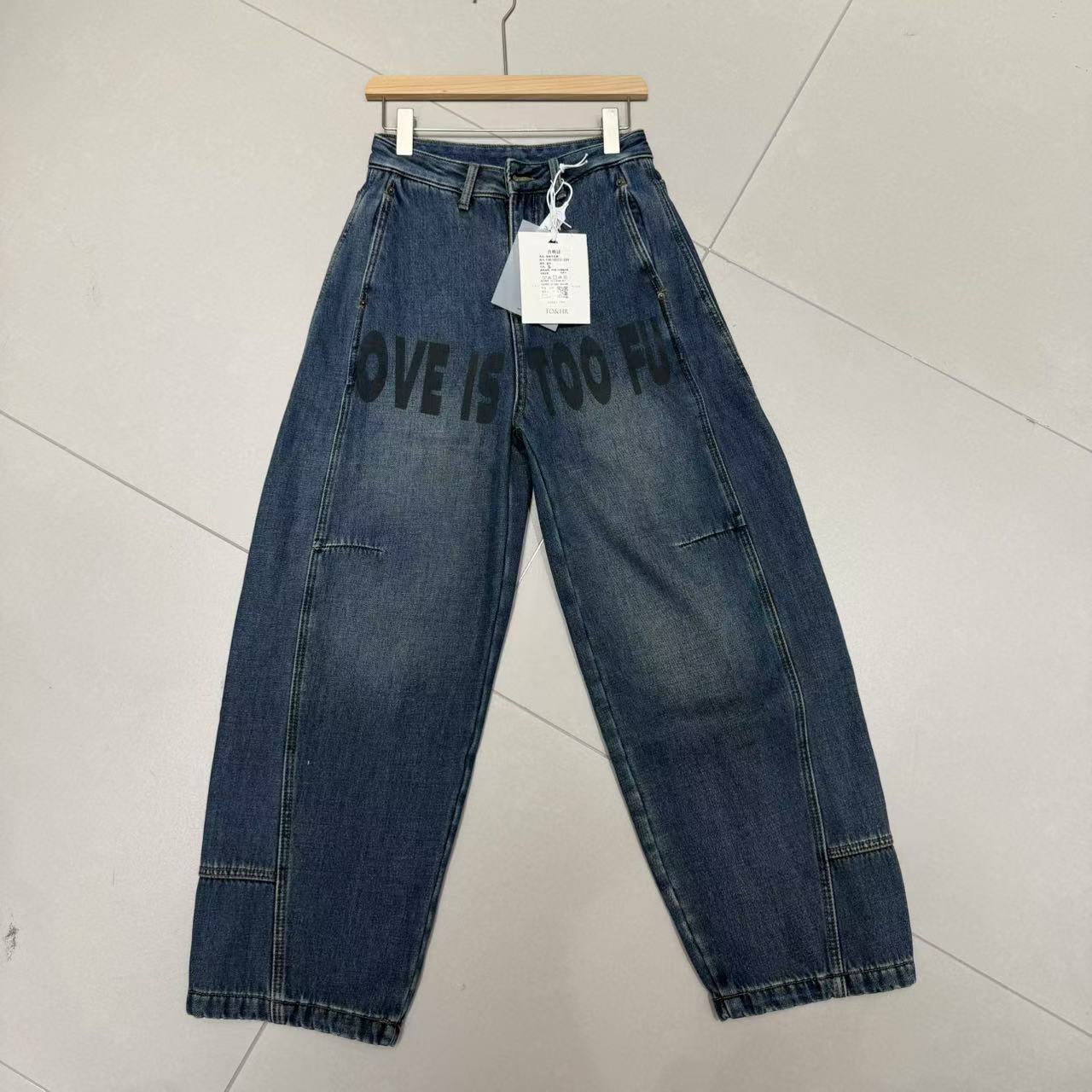 FAE18023【N5】加绒阔腿裤