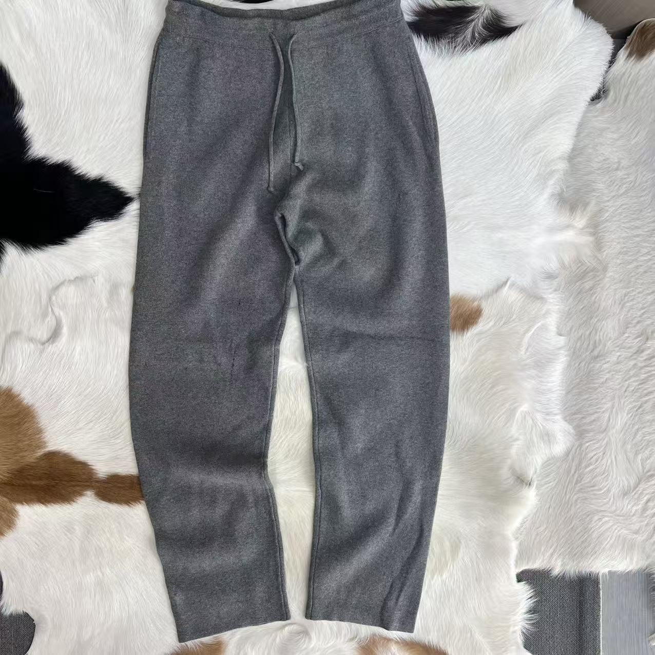 美单 面料出名 男士秋冬加厚居家休闲棉毛休闲直筒长裤子 大码