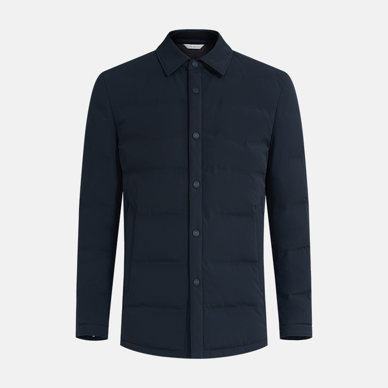 【专柜同款】柒牌翻领羽绒服2025年冬季新款商务行政夹克729E71980