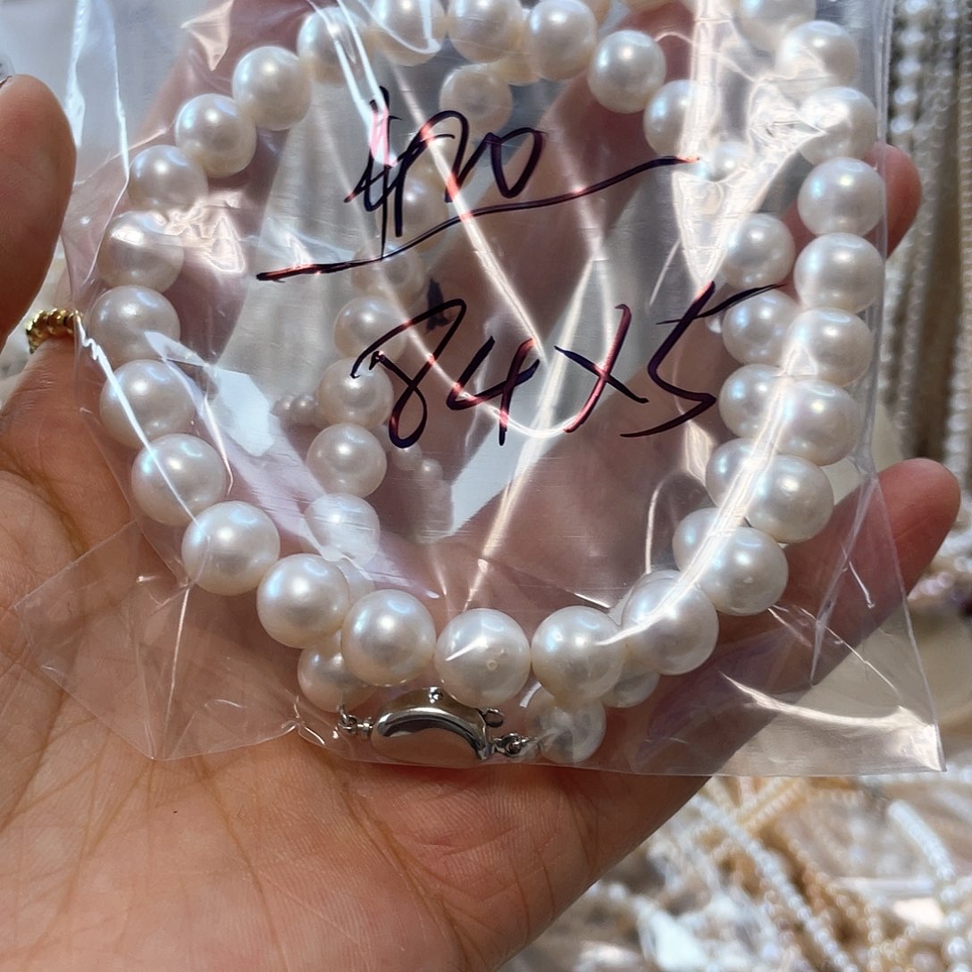 是***蓉淡水珍珠颈饰银S925镶嵌