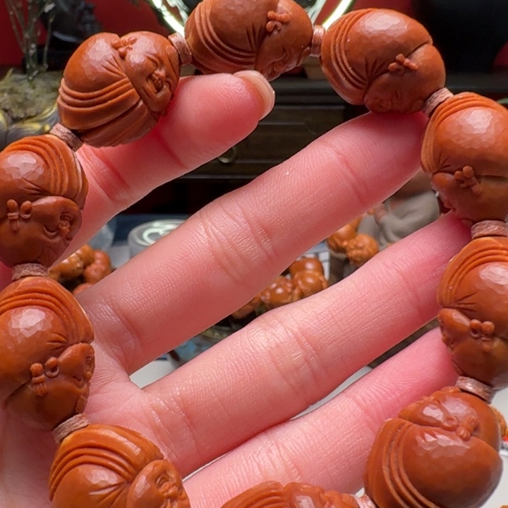 洋***洋橄榄核手串/手链小阿福