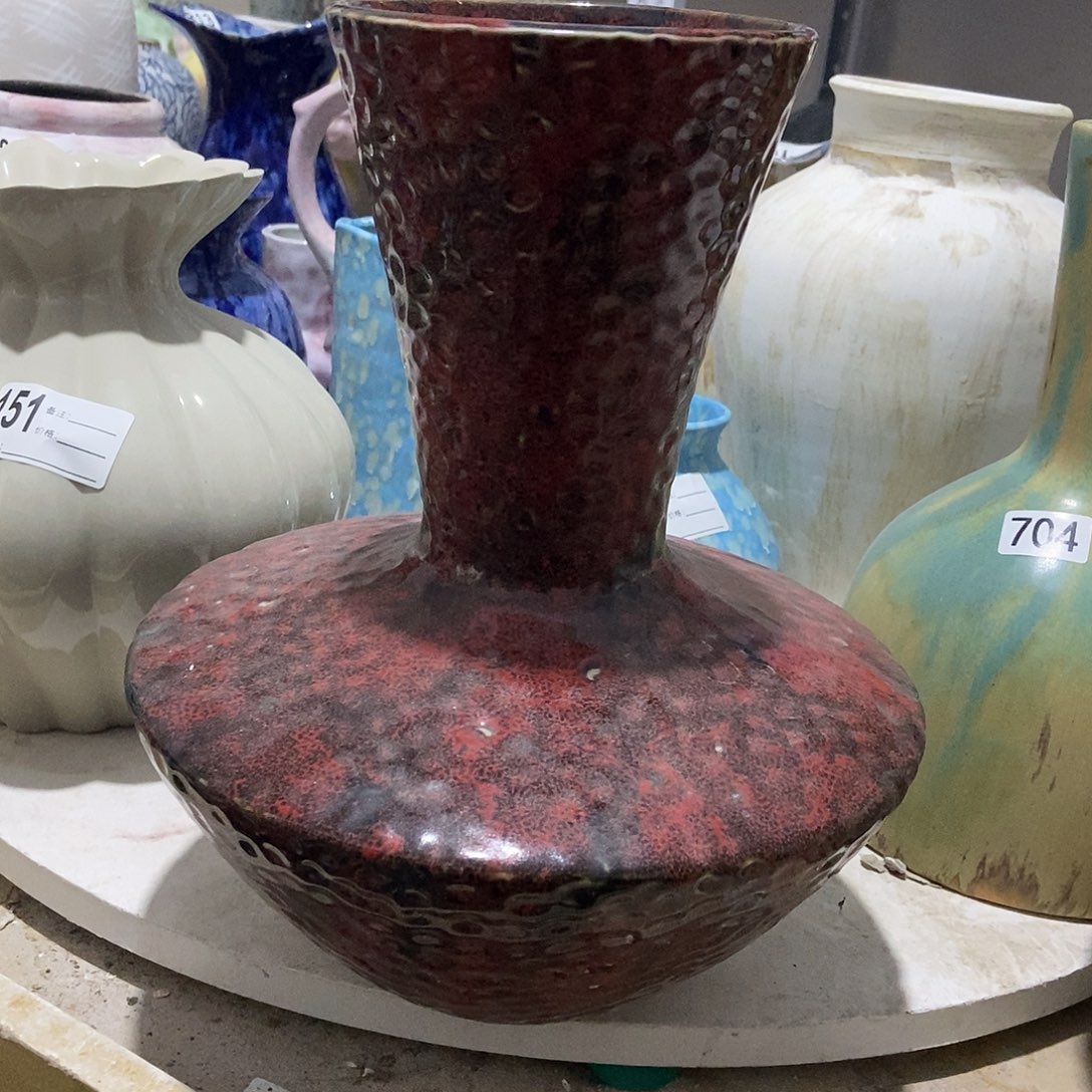 景德镇高温花瓶瑕疵